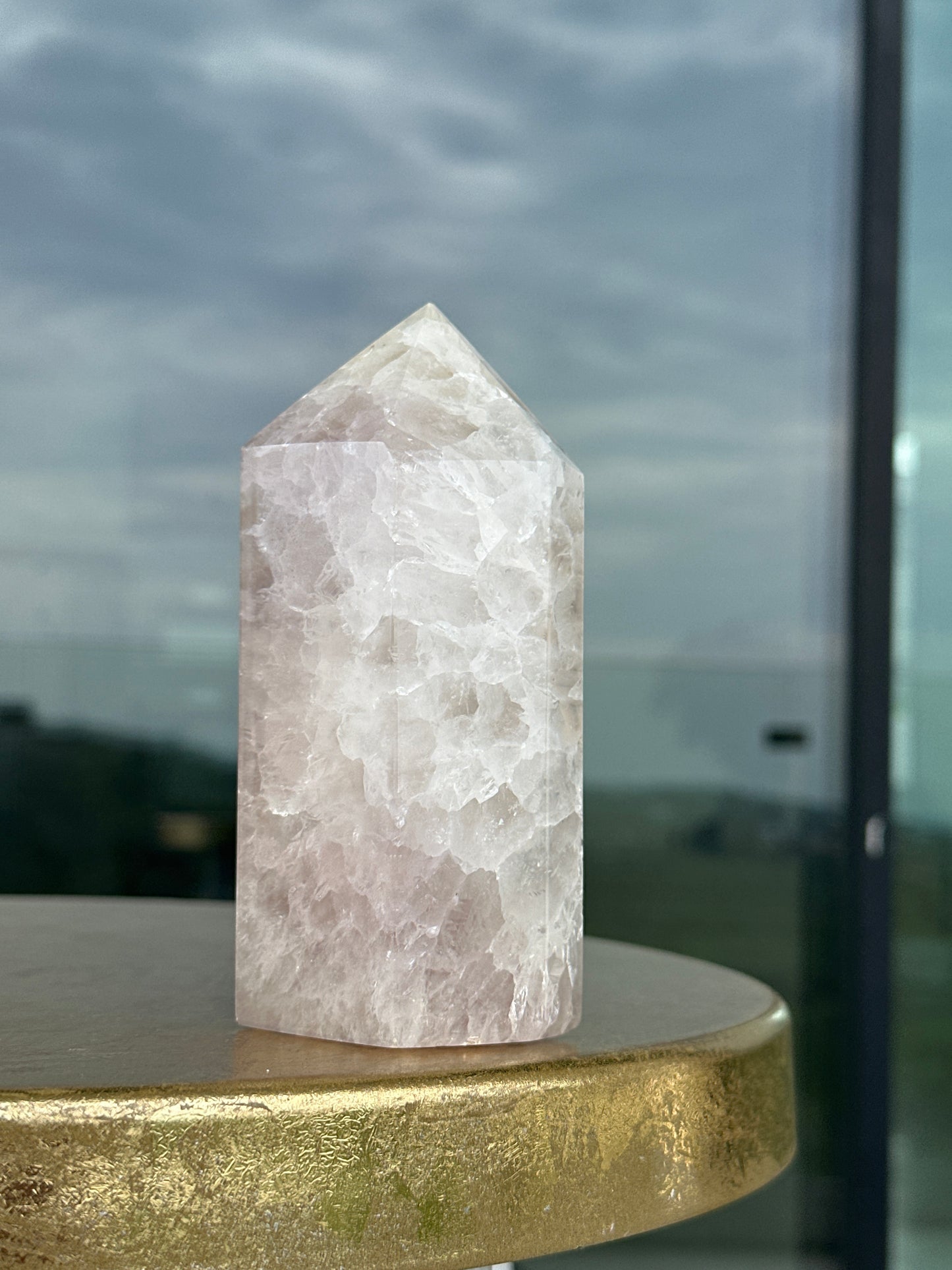 Crystalline Druzy Agate Tower