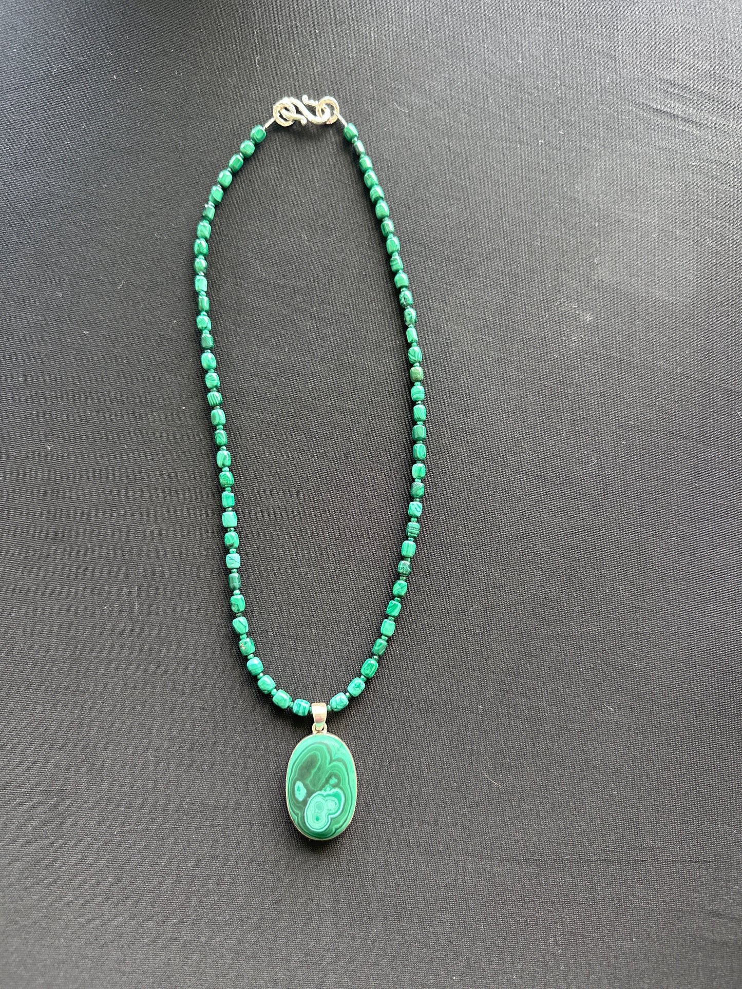 Velvety Malachite Necklace