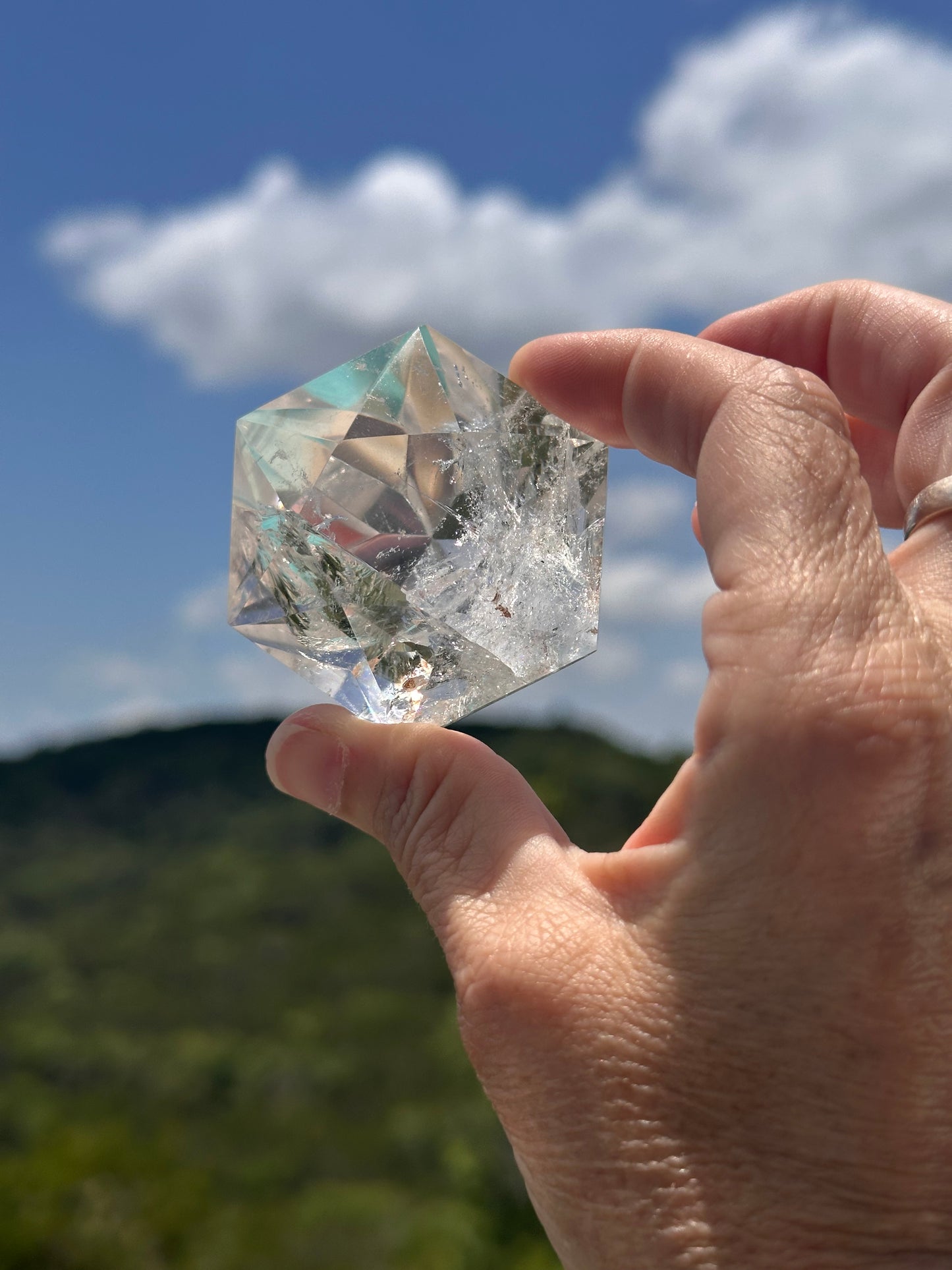 Brazilian Master Healer Clear Quartz Diamond
