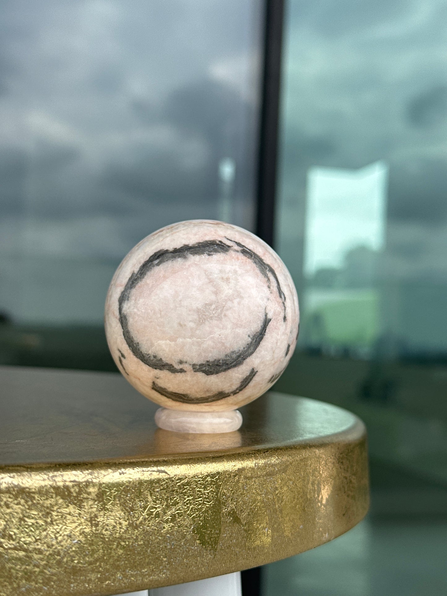 PInk Zebra Jasper Sphere