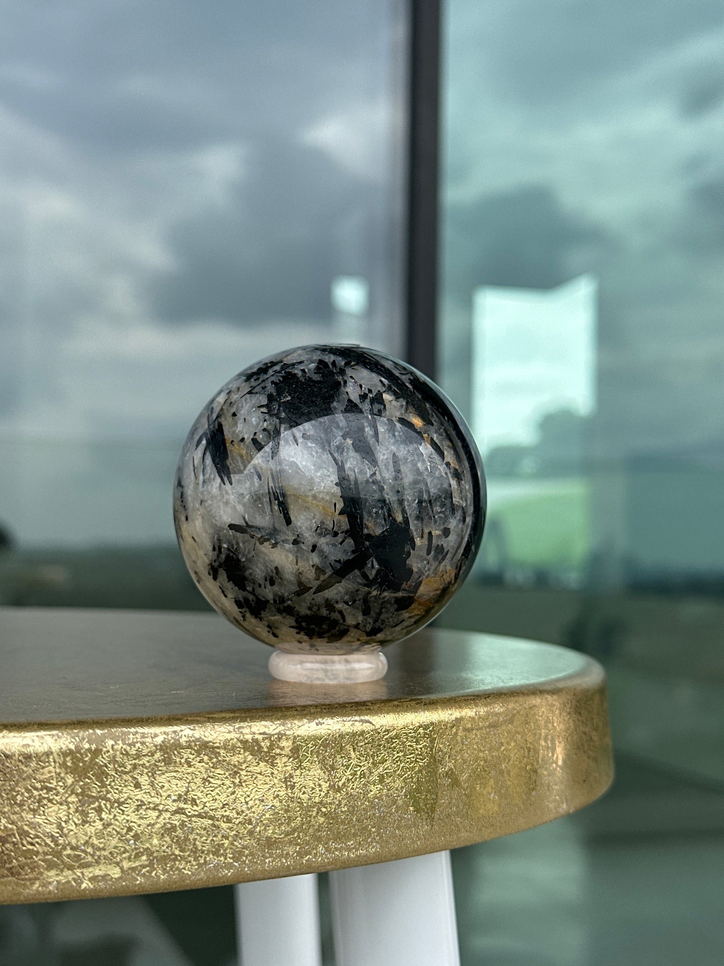 Tourmalated Quartz Sphere
