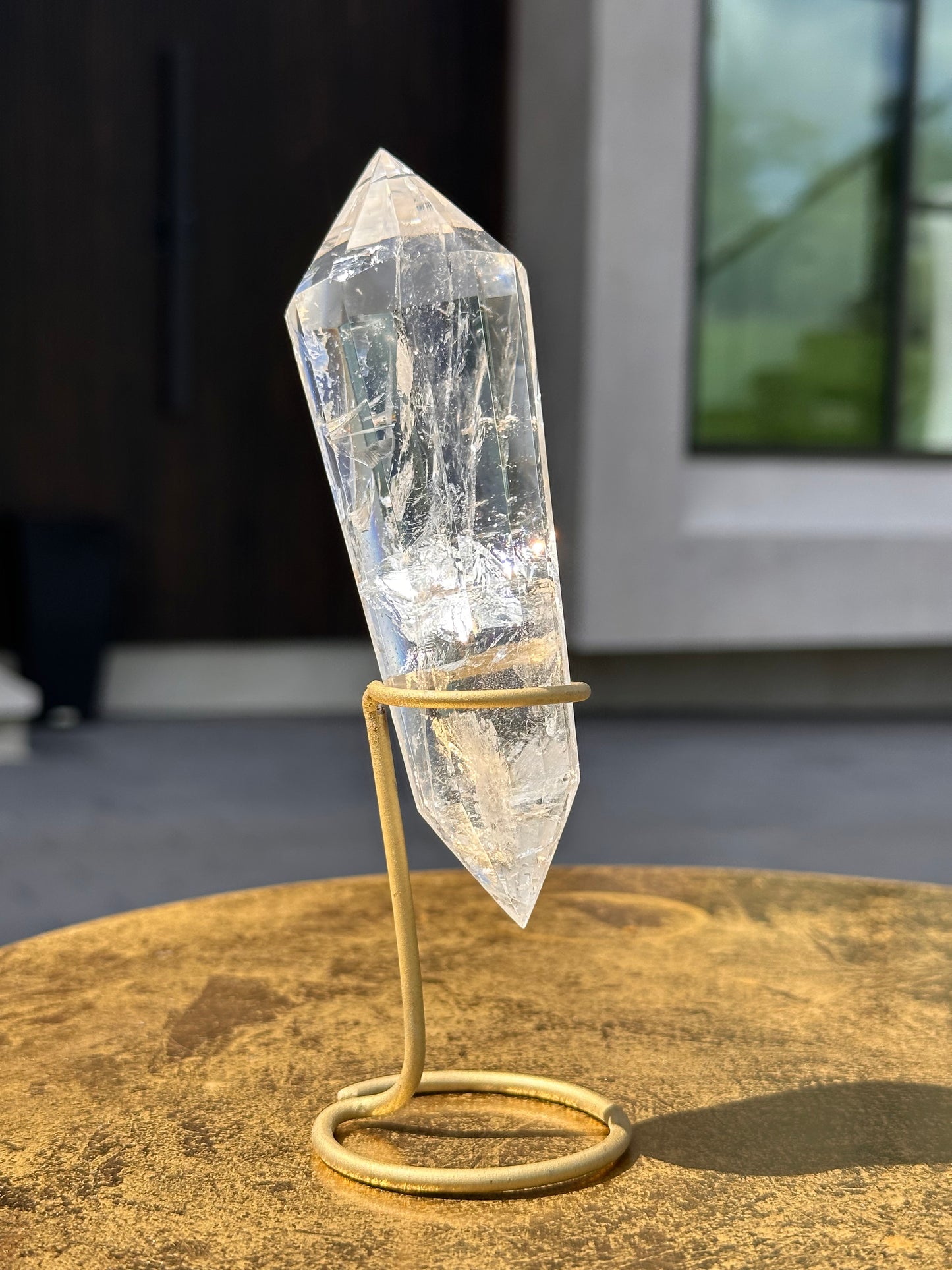 Clear Quartz Rainbow Vogel With Inclusions