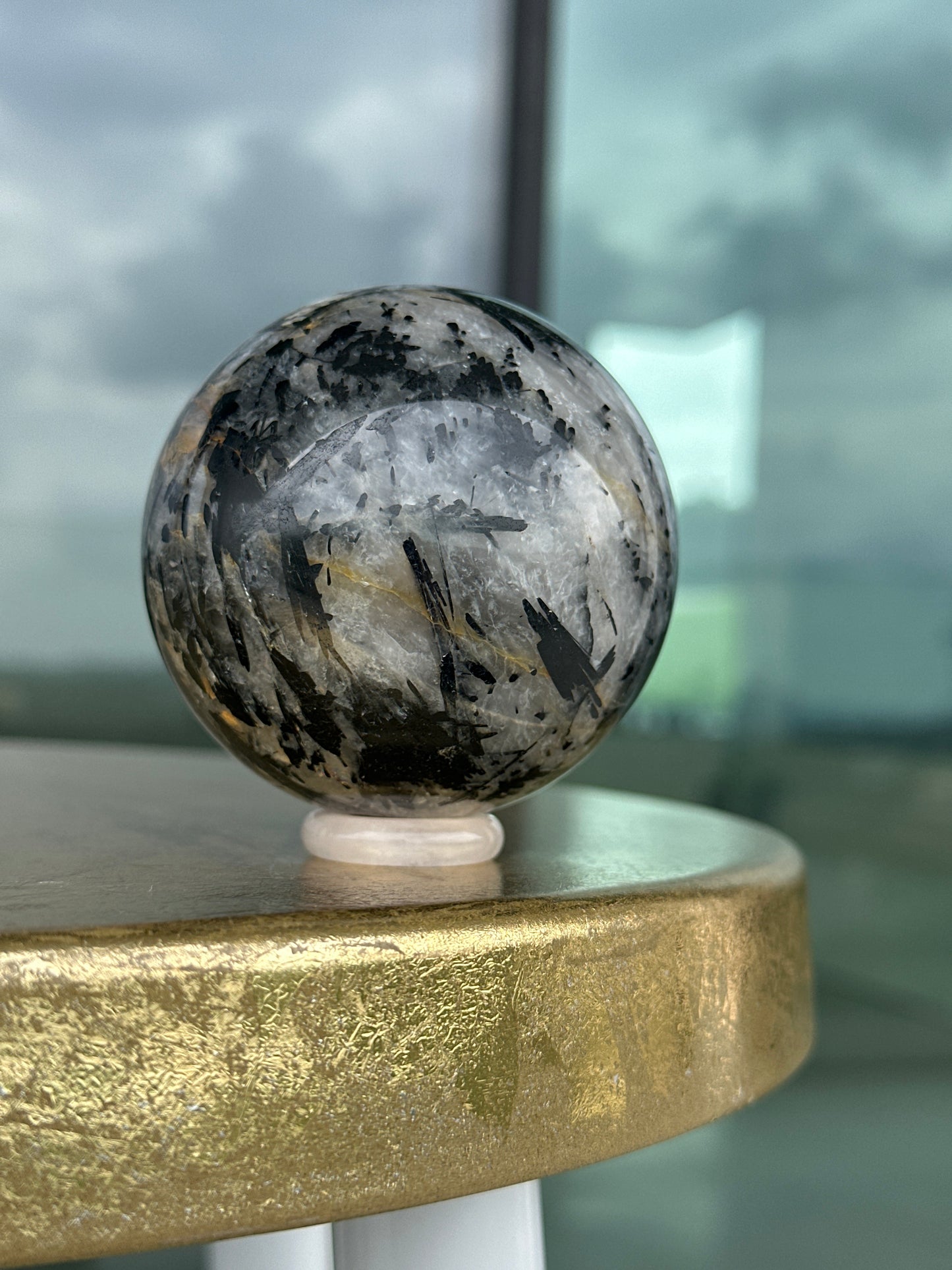 Tourmalated Quartz Sphere