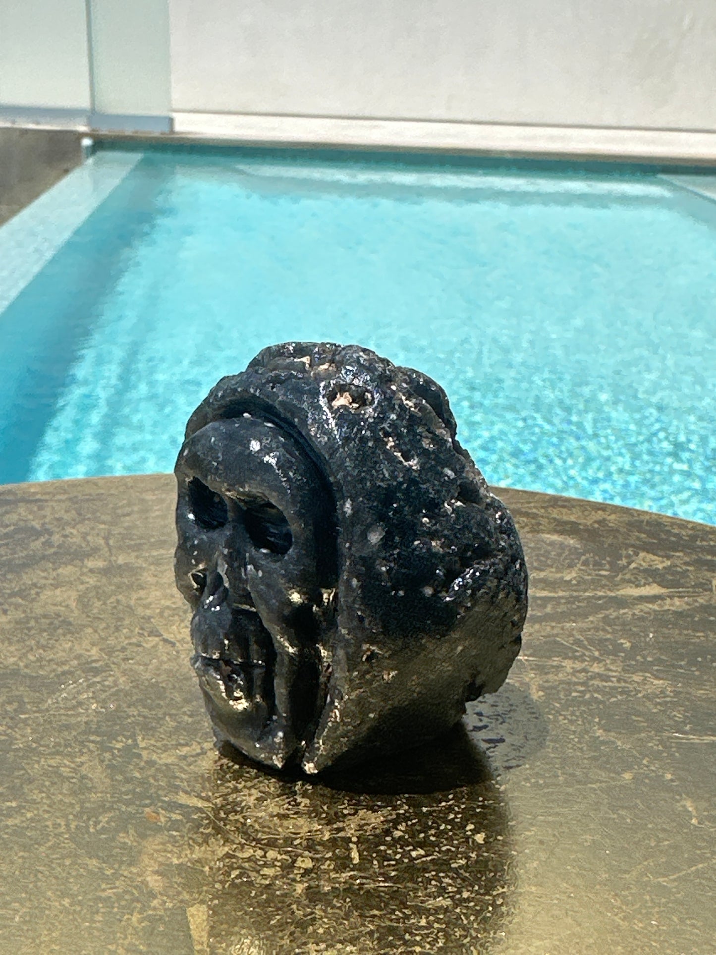 Hand Carved Agni Manitite Skull Indonesia 203 Grams