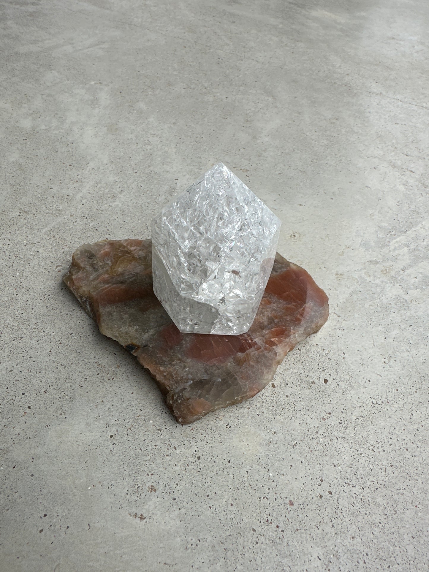Sunstone Moonstone and Smoky Quartz Slice