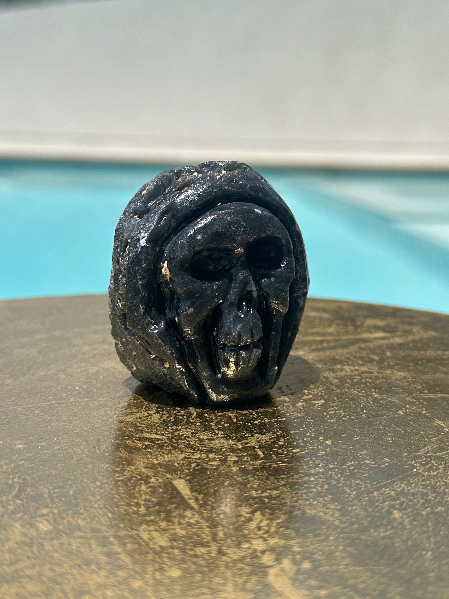 Hand Carved Agni Manitite Skull Indonesia 203 Grams