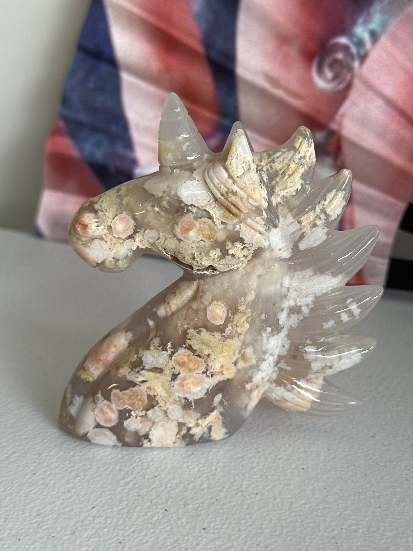 Flower Agate Unicorn