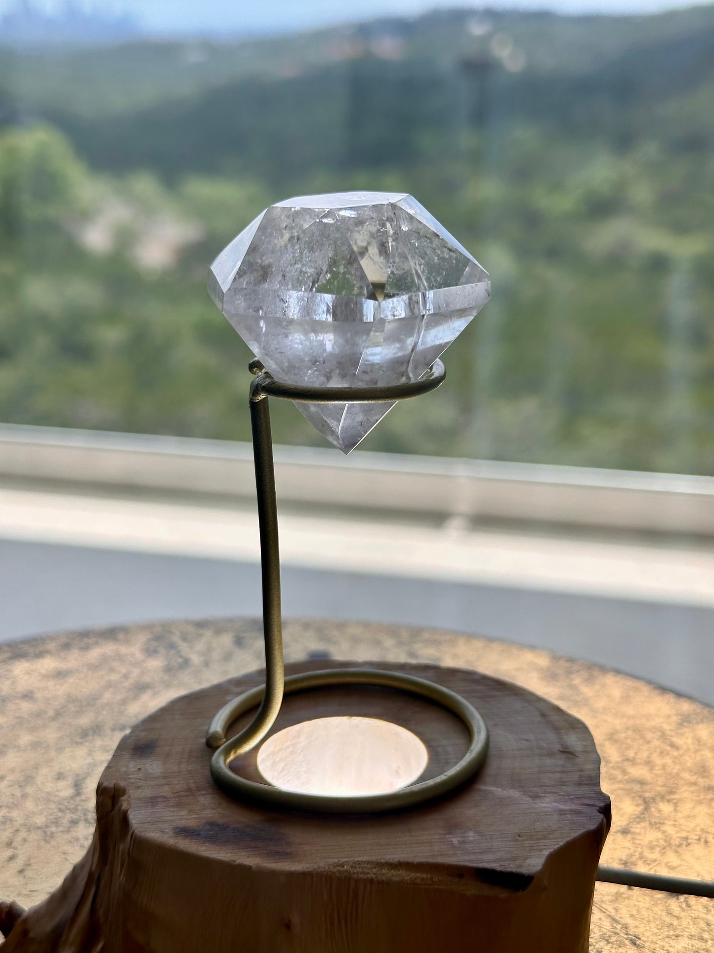 Brazilian Master Healer Clear Quartz Diamond