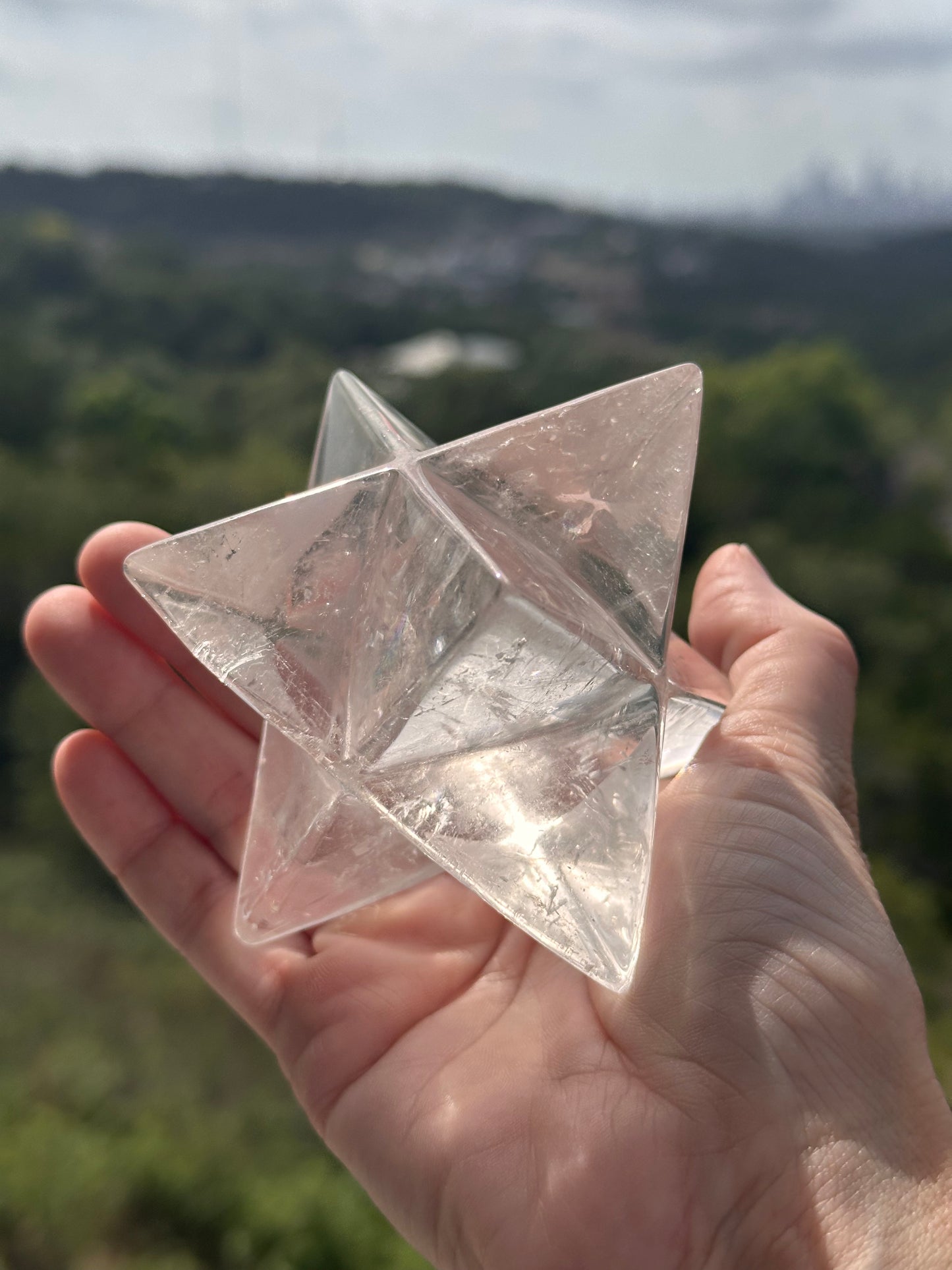 Clear Quartz Merkaba