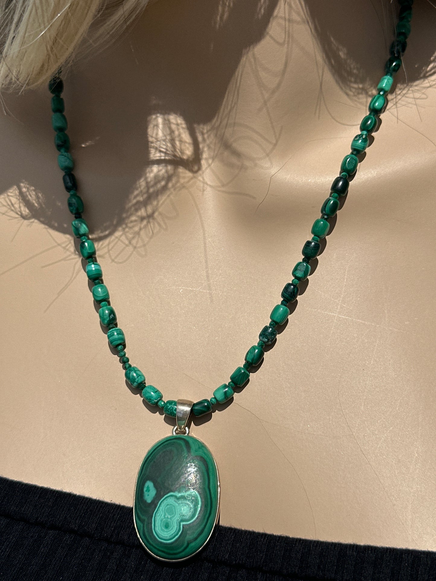Velvety Malachite Necklace