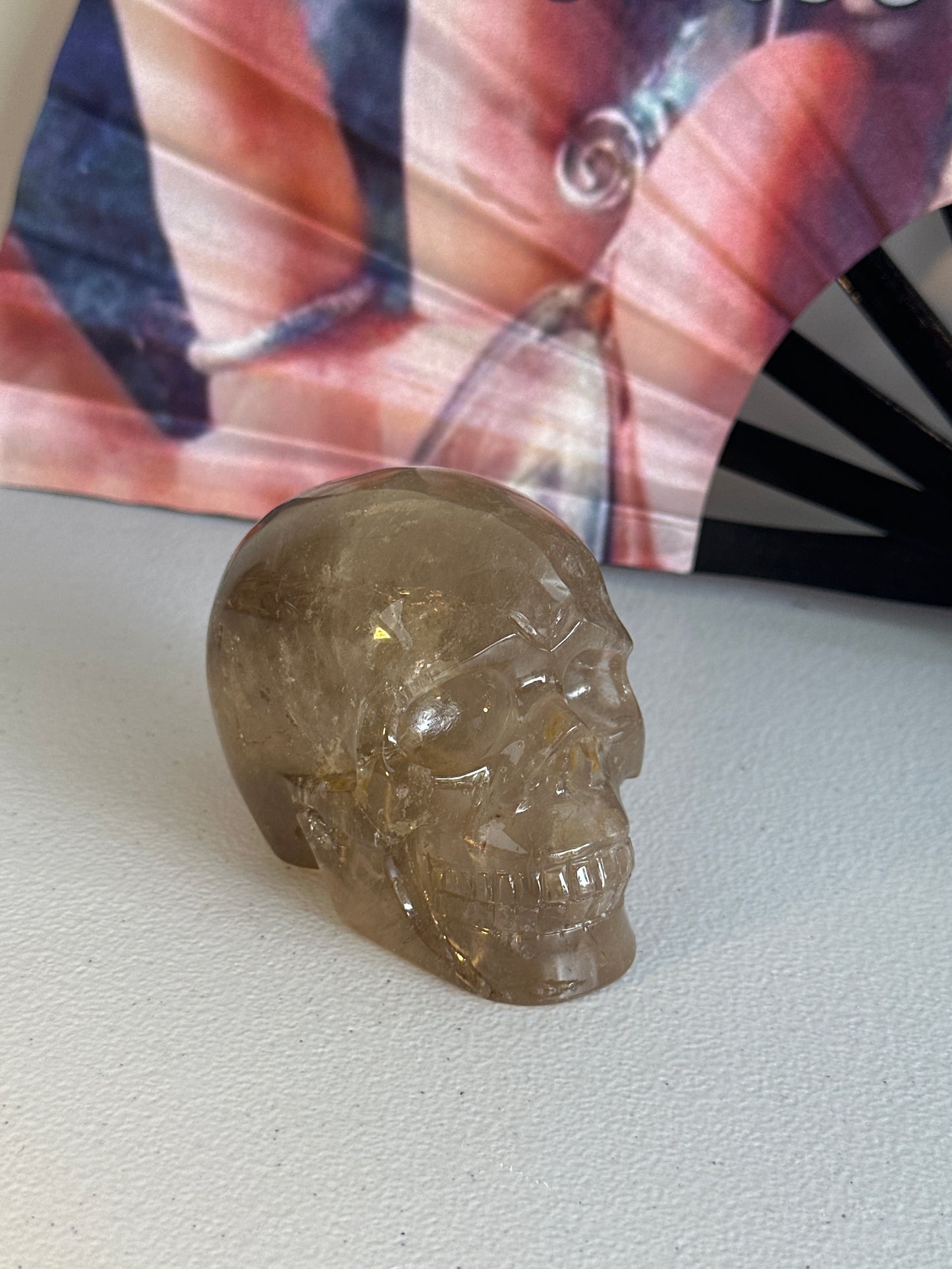 Smoky Quartz Skull