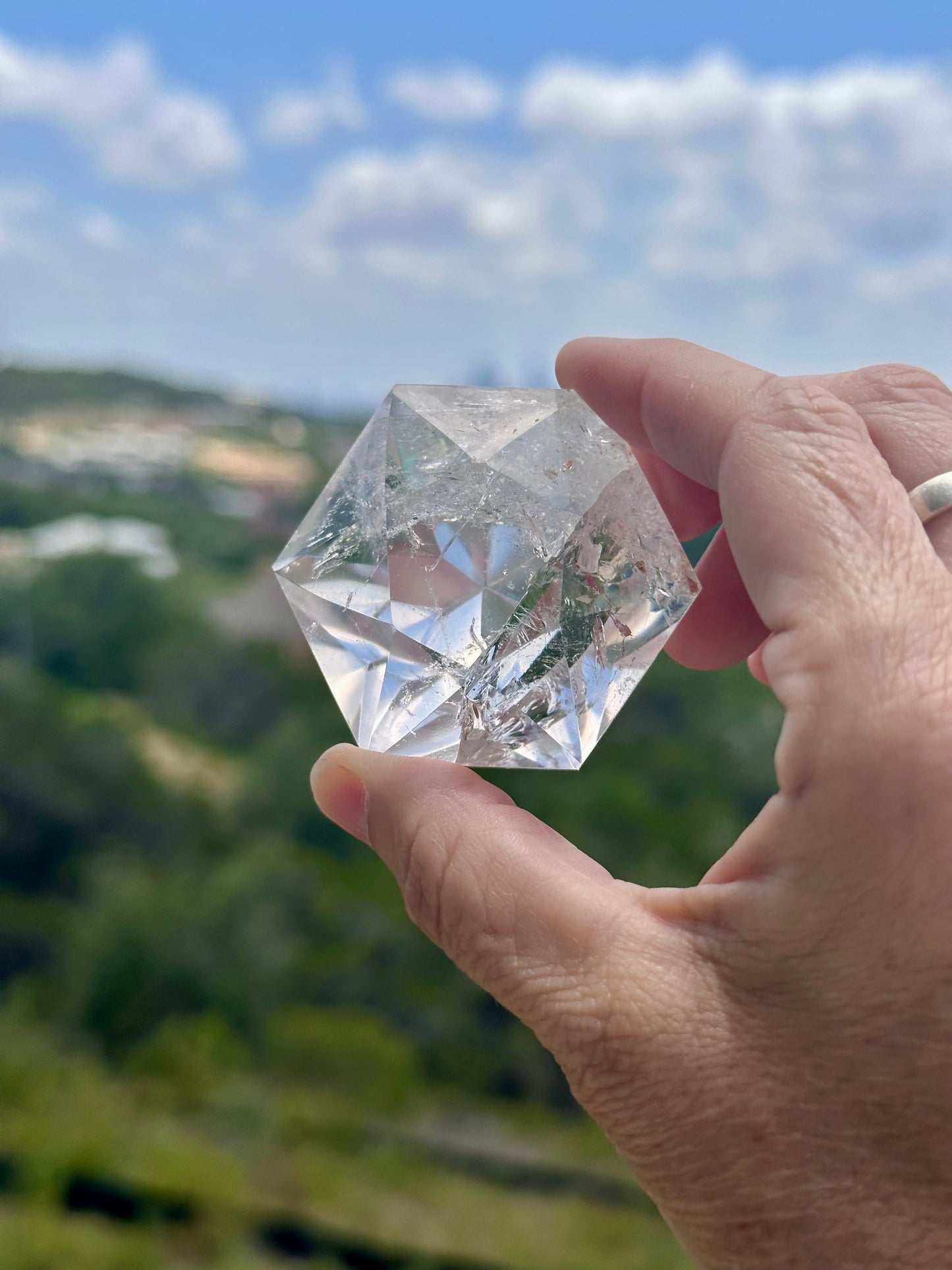 Brazilian Master Healer Clear Quartz Diamond