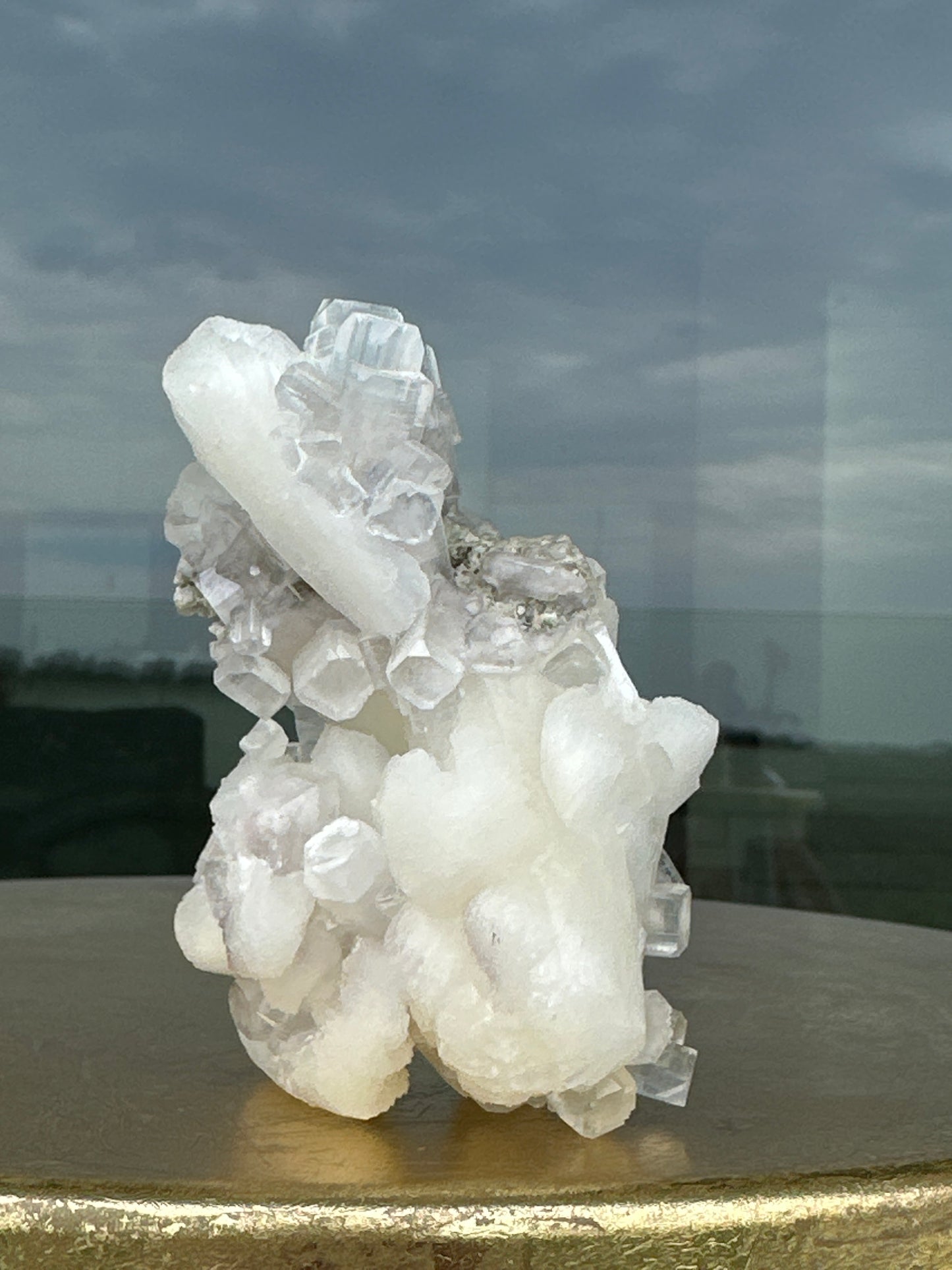Calcite and Stibnite Specimen