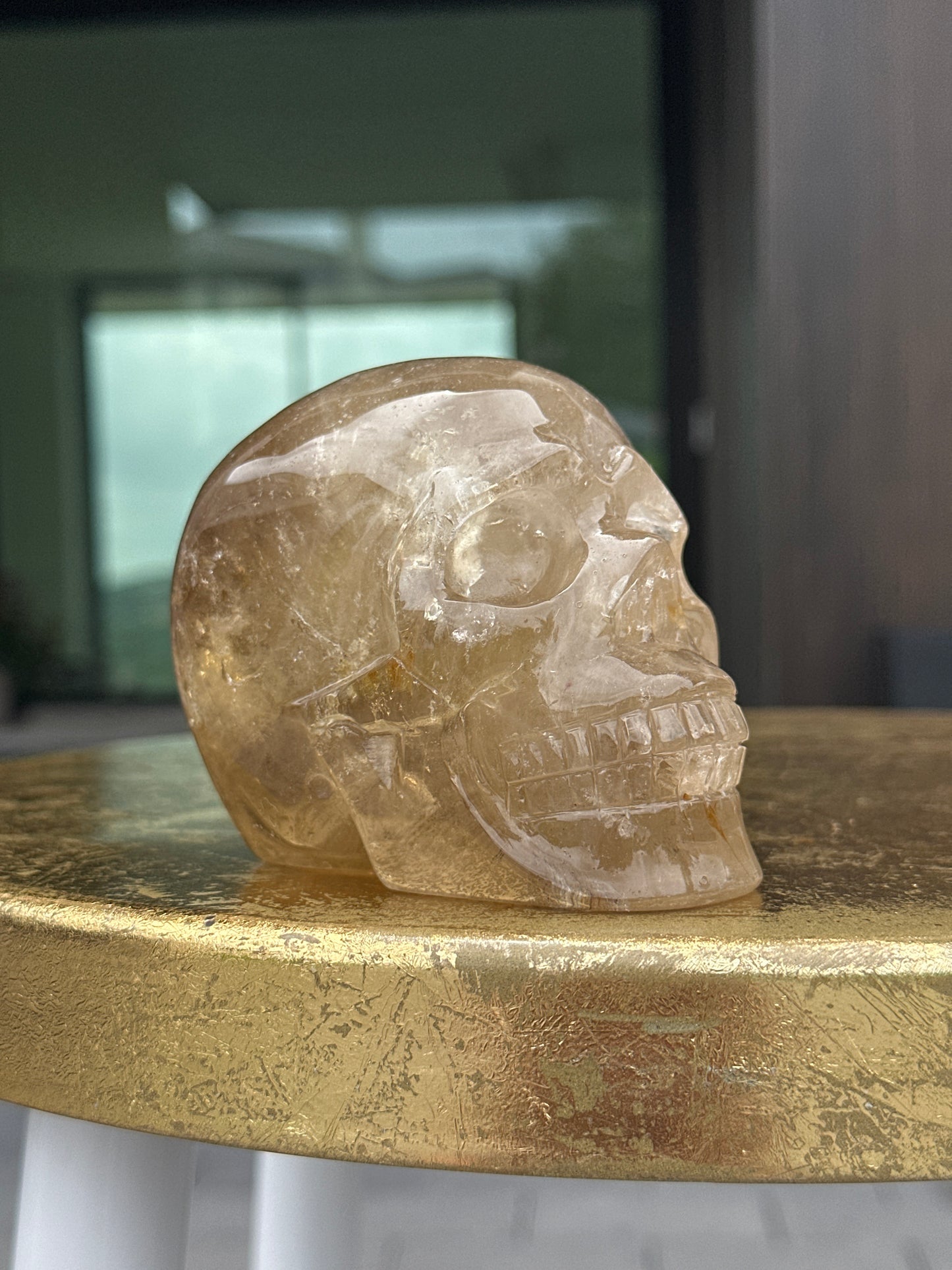 Smoky Quartz Skull