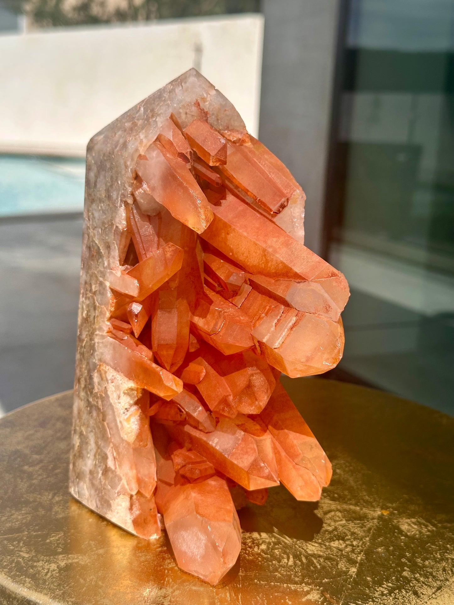 Scarlet Temple Lemurian Crystal Tower 6 lbs