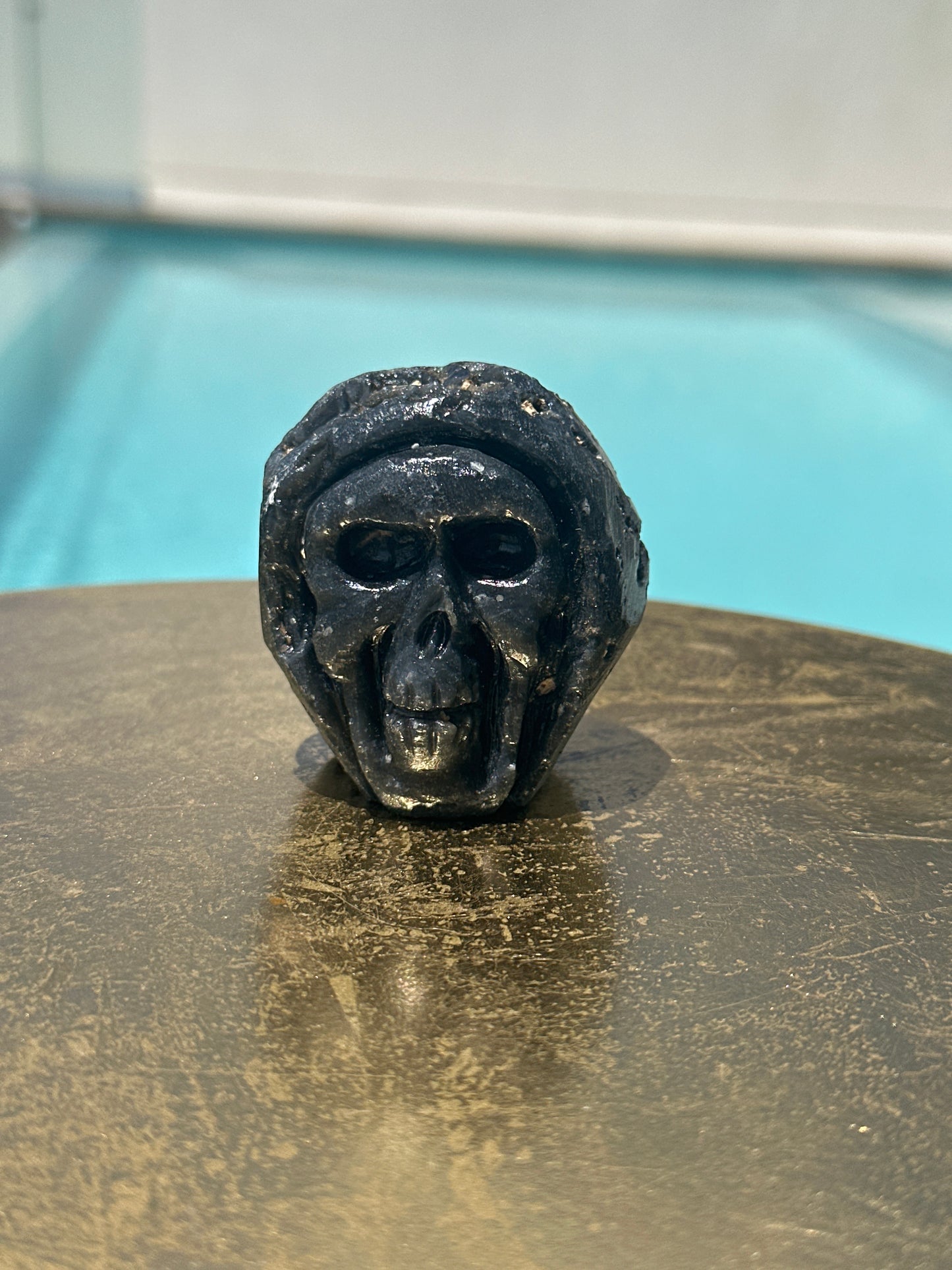Hand Carved Agni Manitite Skull Indonesia 203 Grams