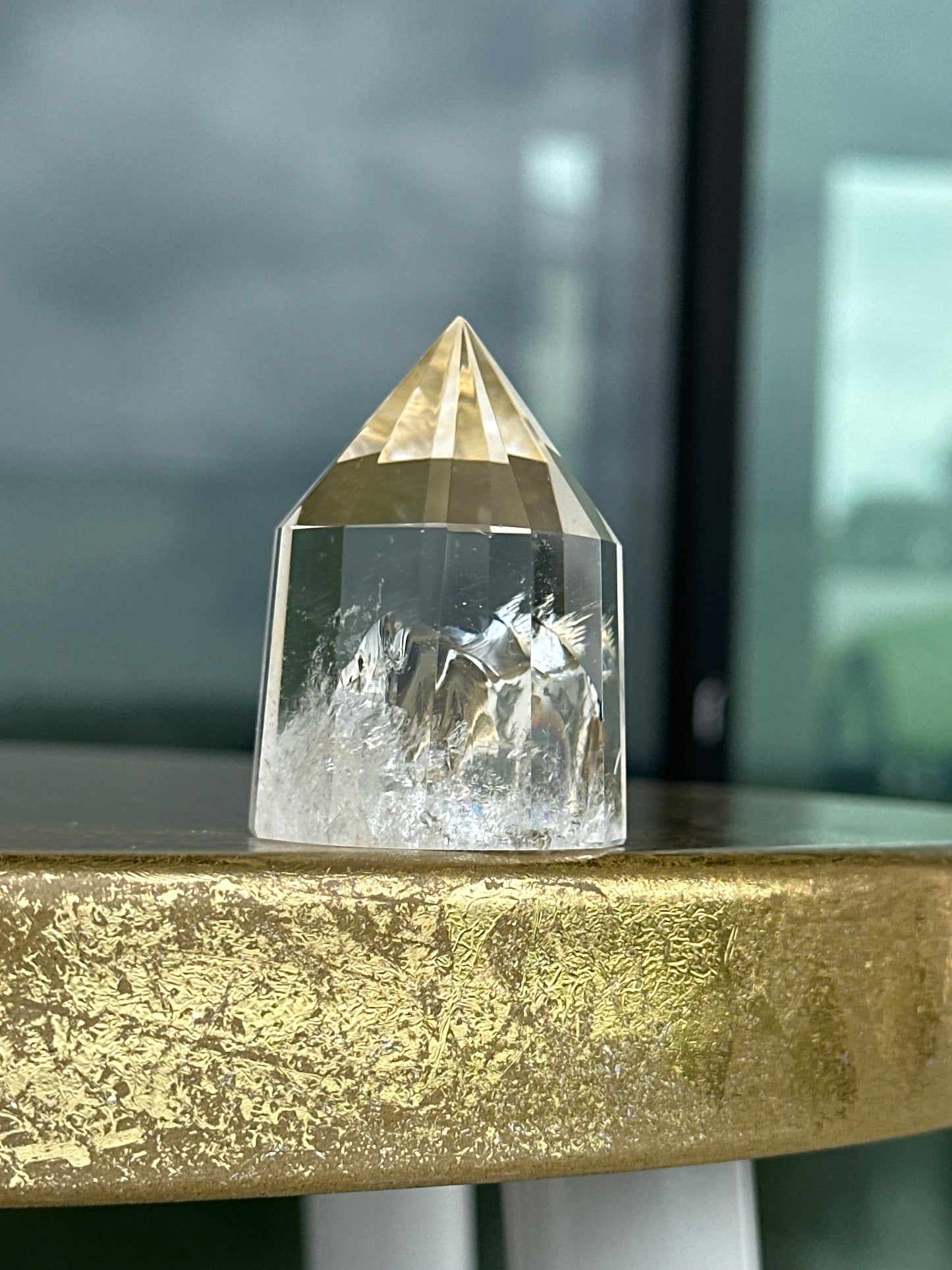 12 Sided Clear Quartz Tower