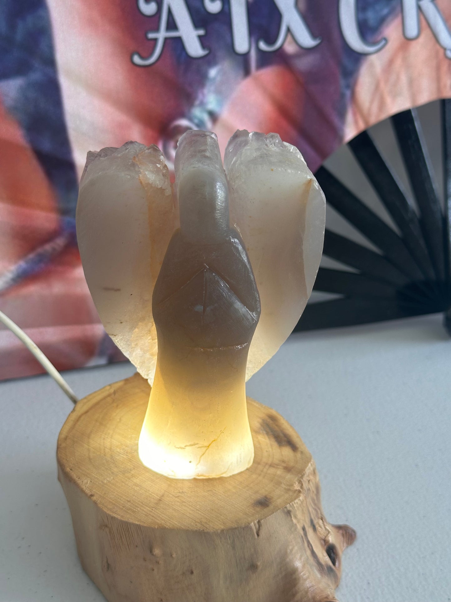 Agate Amethyst Cluster Angel
