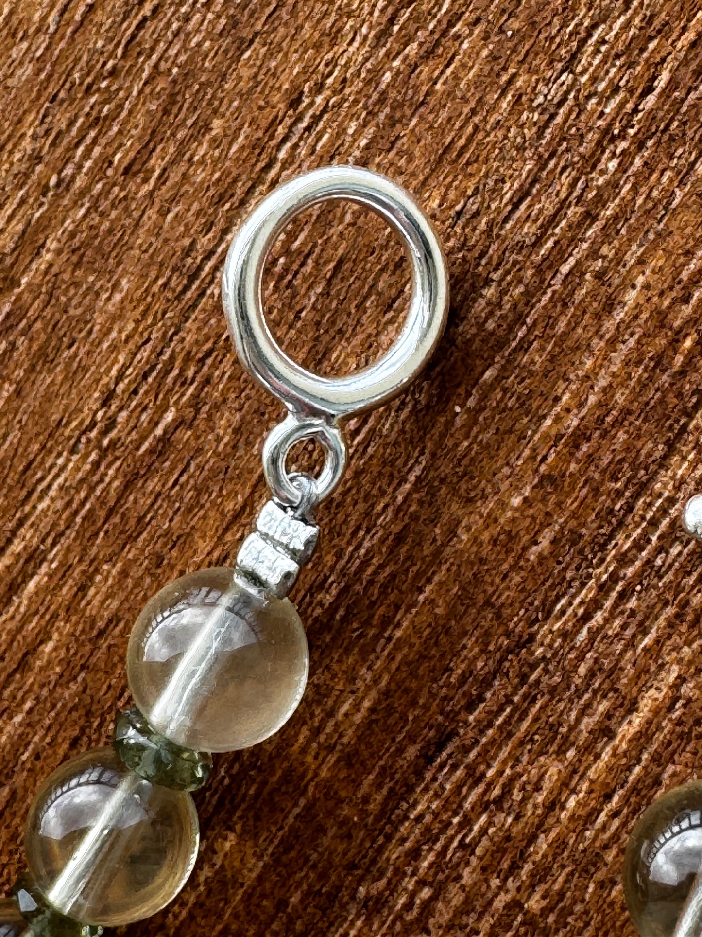 TMB Premium Moldavite Libyan Desert Glass Tektite Bracelet with Sterling Silver Toggle