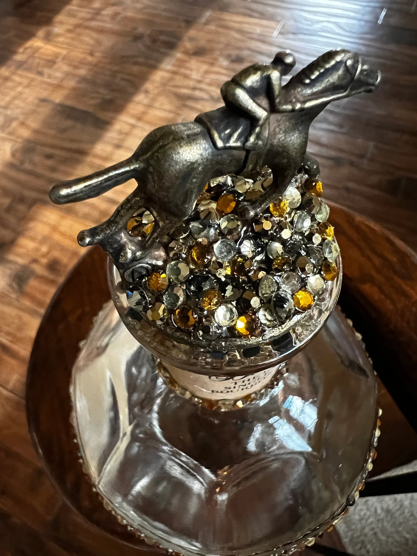Swarovski Crystal Empty Blantons Bottle Housewarming Gift