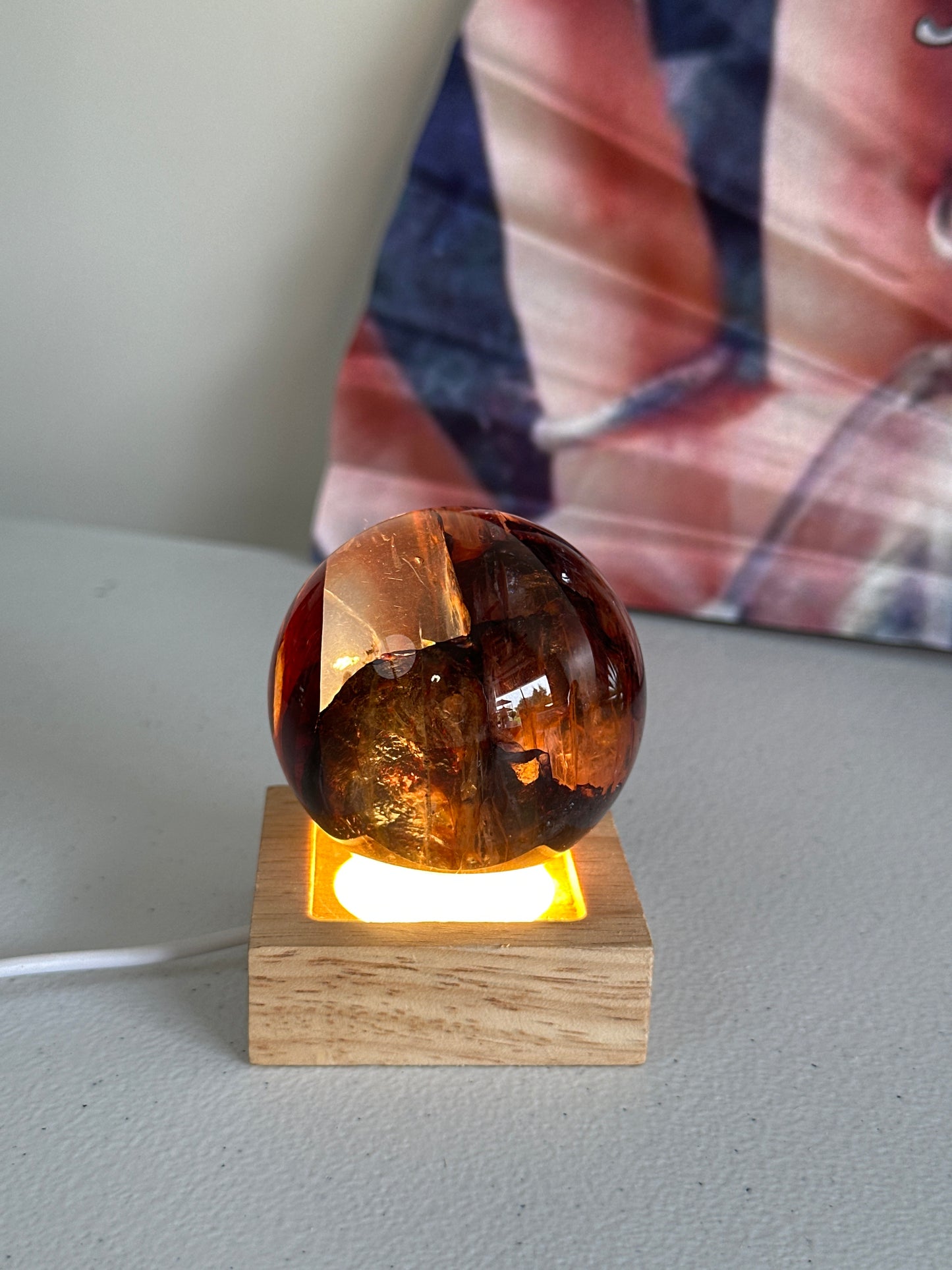Fire Quartz Sphere