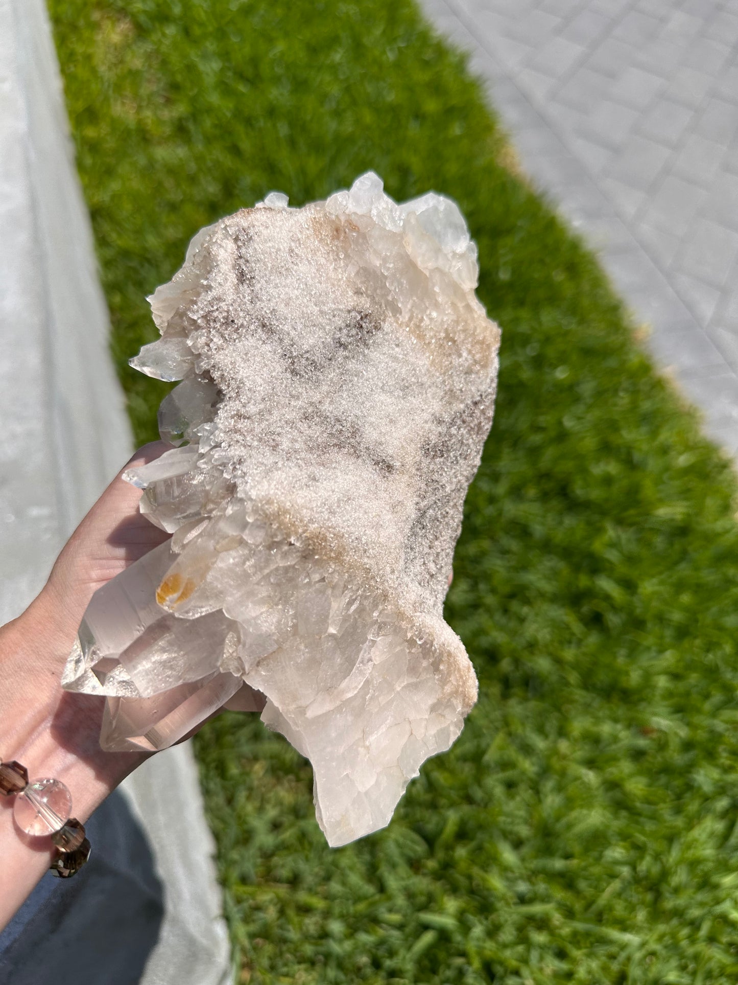 Quartz Cluster with Druzy Base