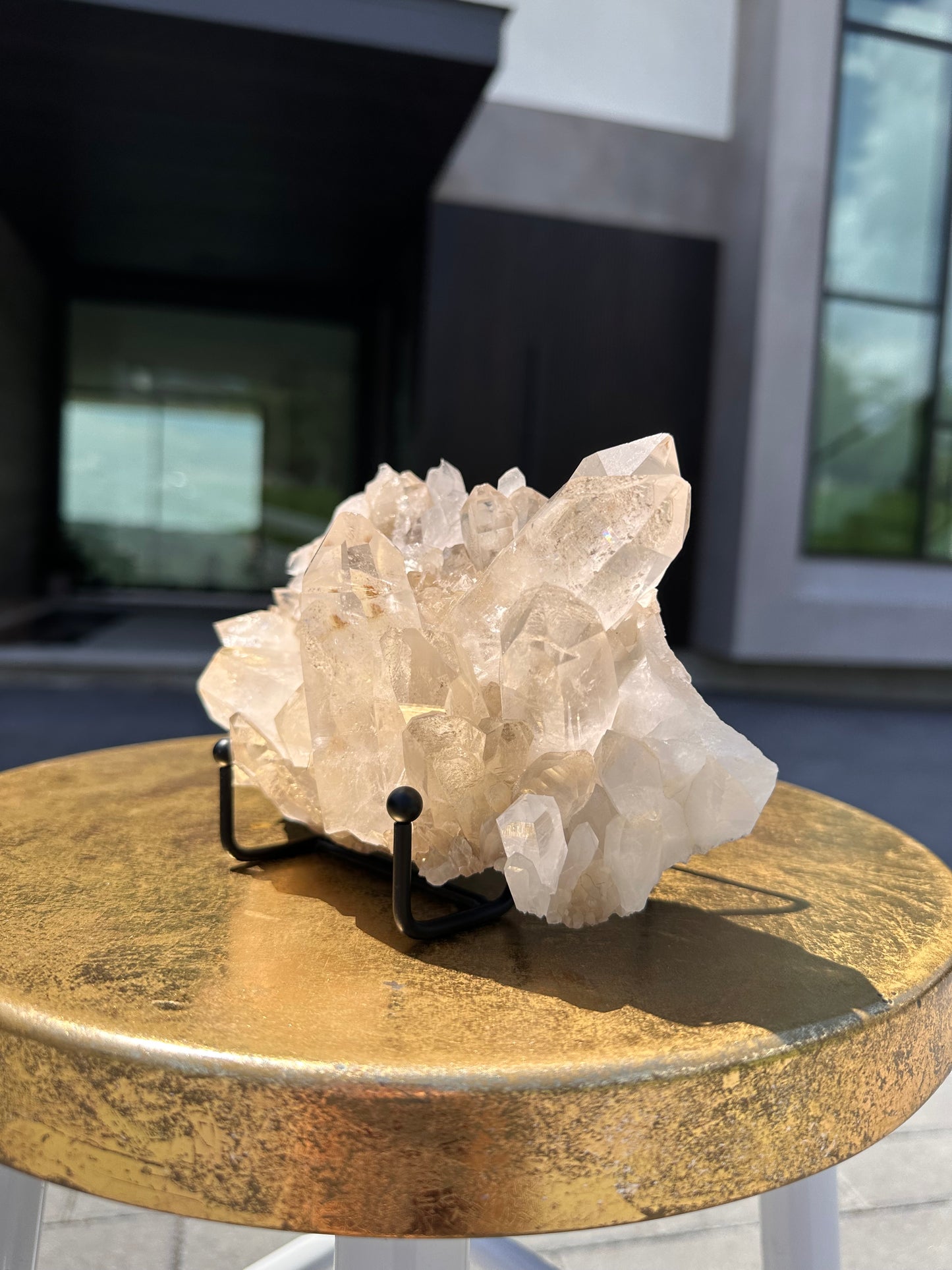 Quartz Cluster with Druzy Base
