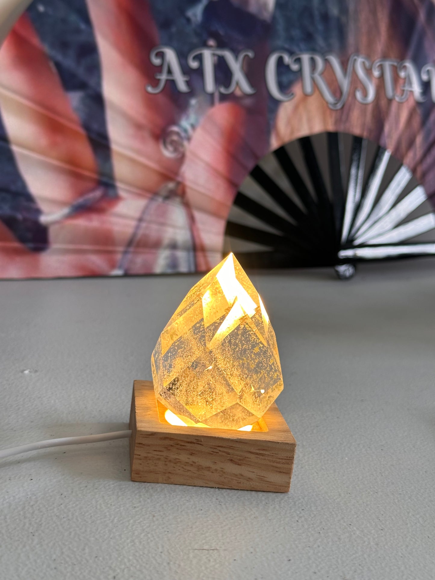 Chlorite Included Faceted Clear Quartz