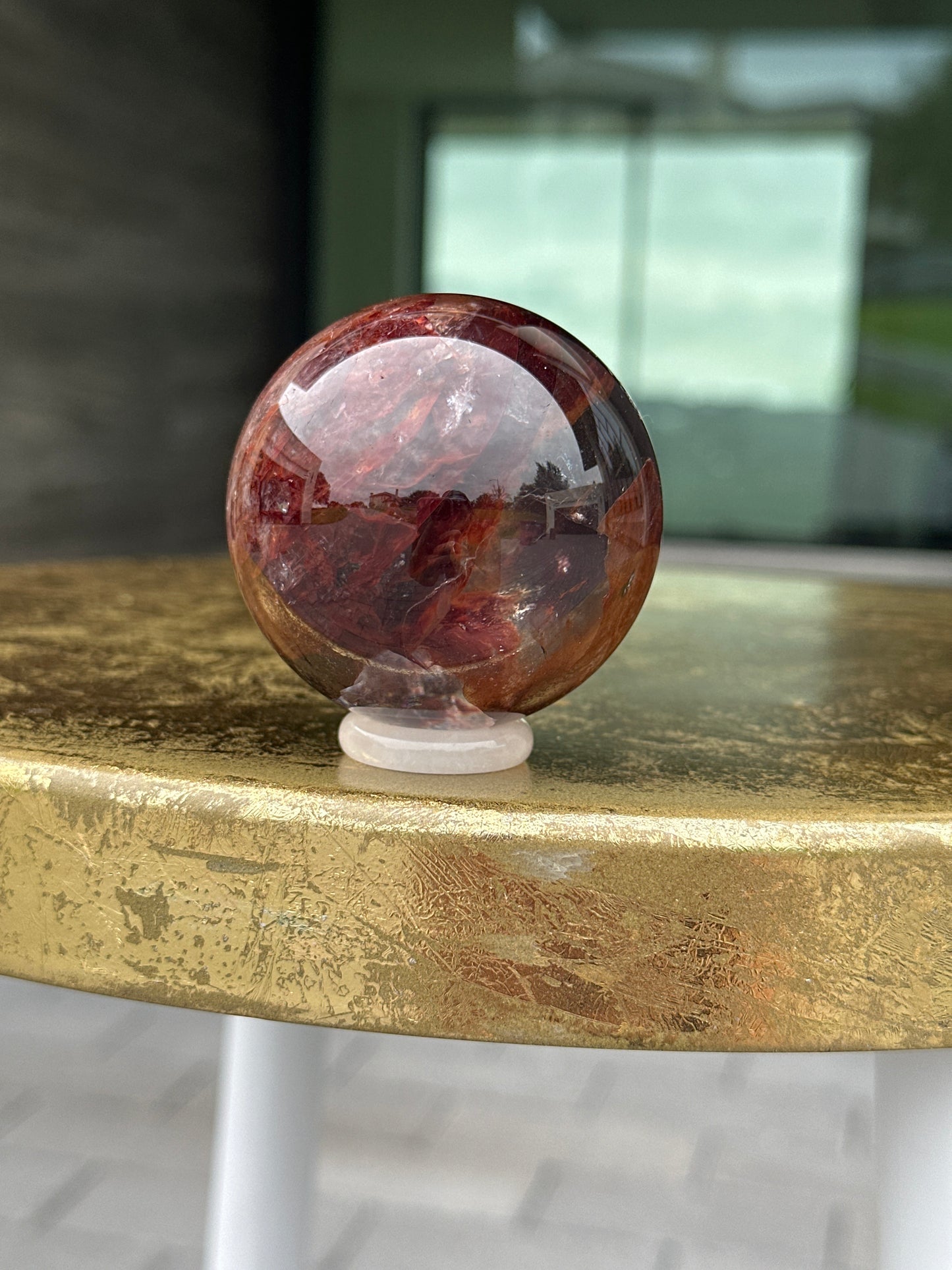 Fire Quartz Sphere