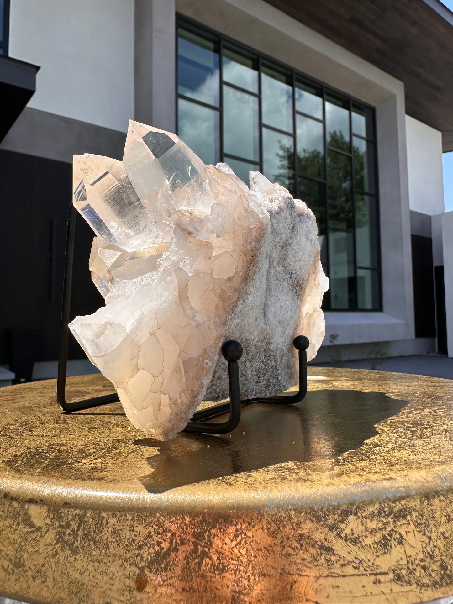 Quartz Cluster with Druzy Base