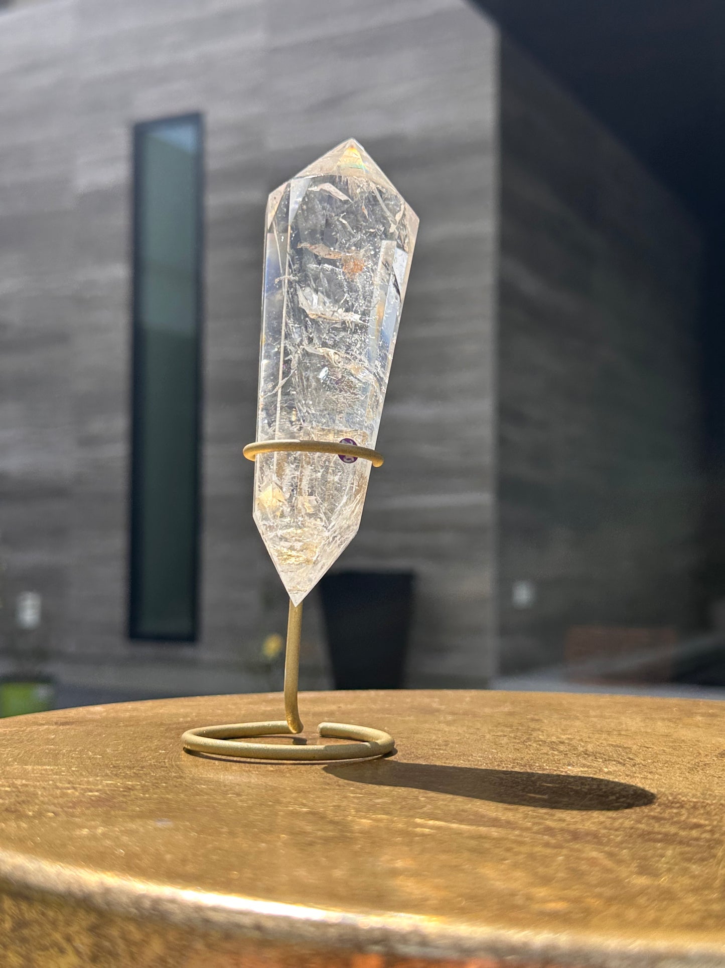 Clear Quartz Rainbow Vogel With Inclusions