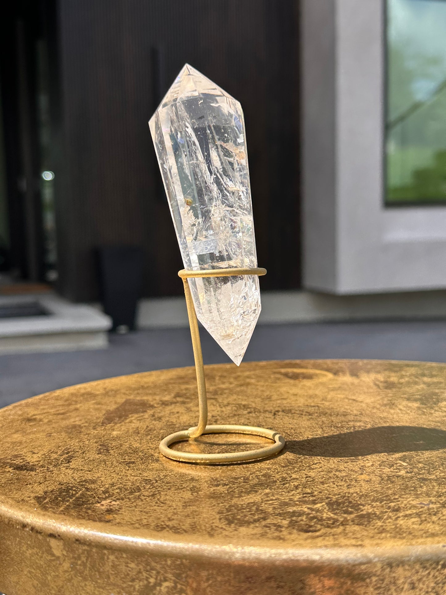 Clear Quartz Rainbow Vogel With Inclusions