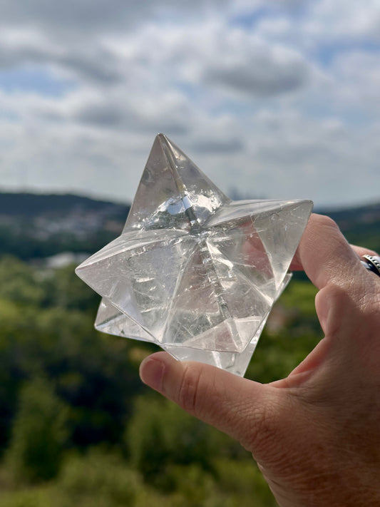 Clear Quartz Merkaba