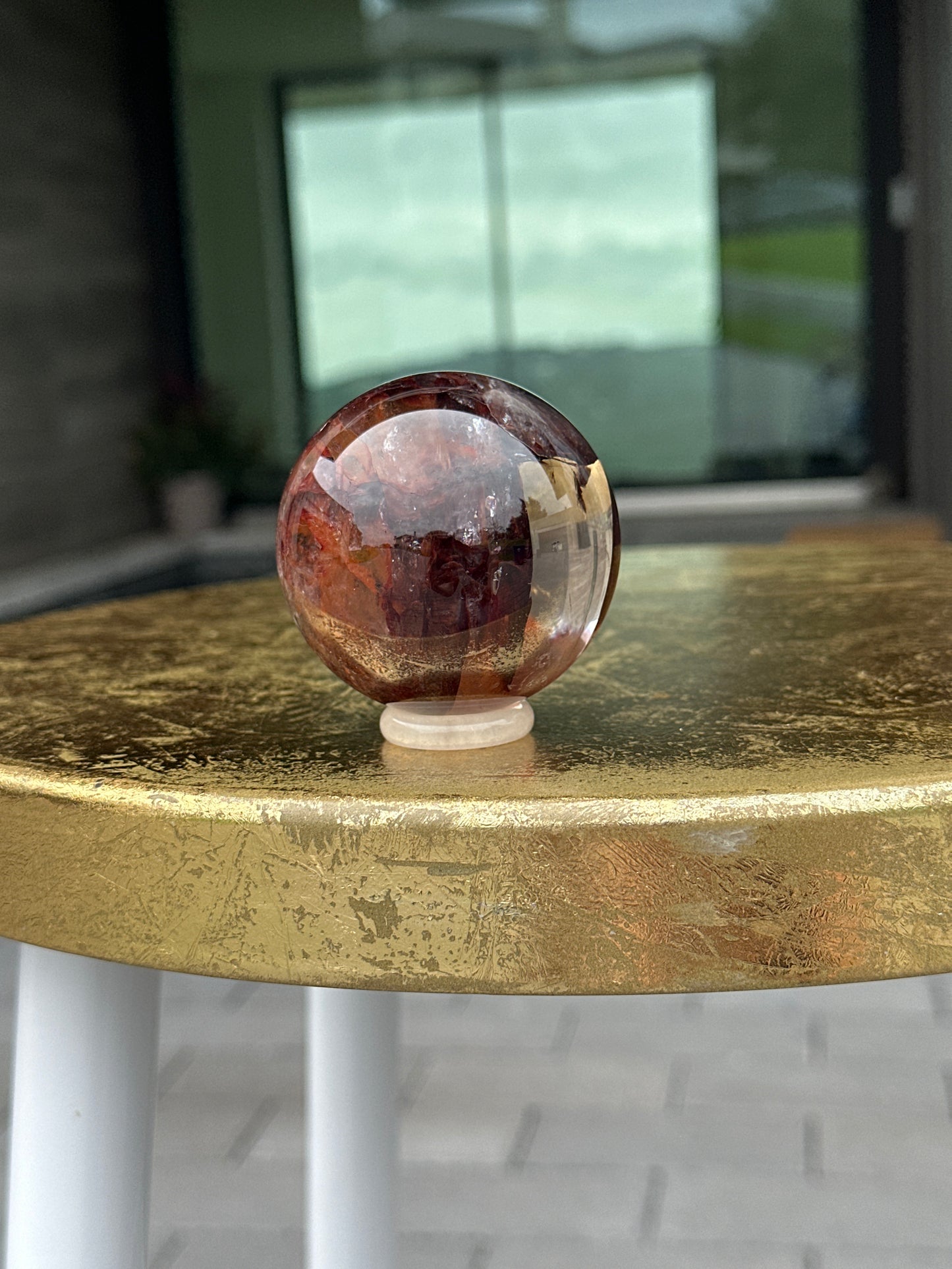 Fire Quartz Sphere