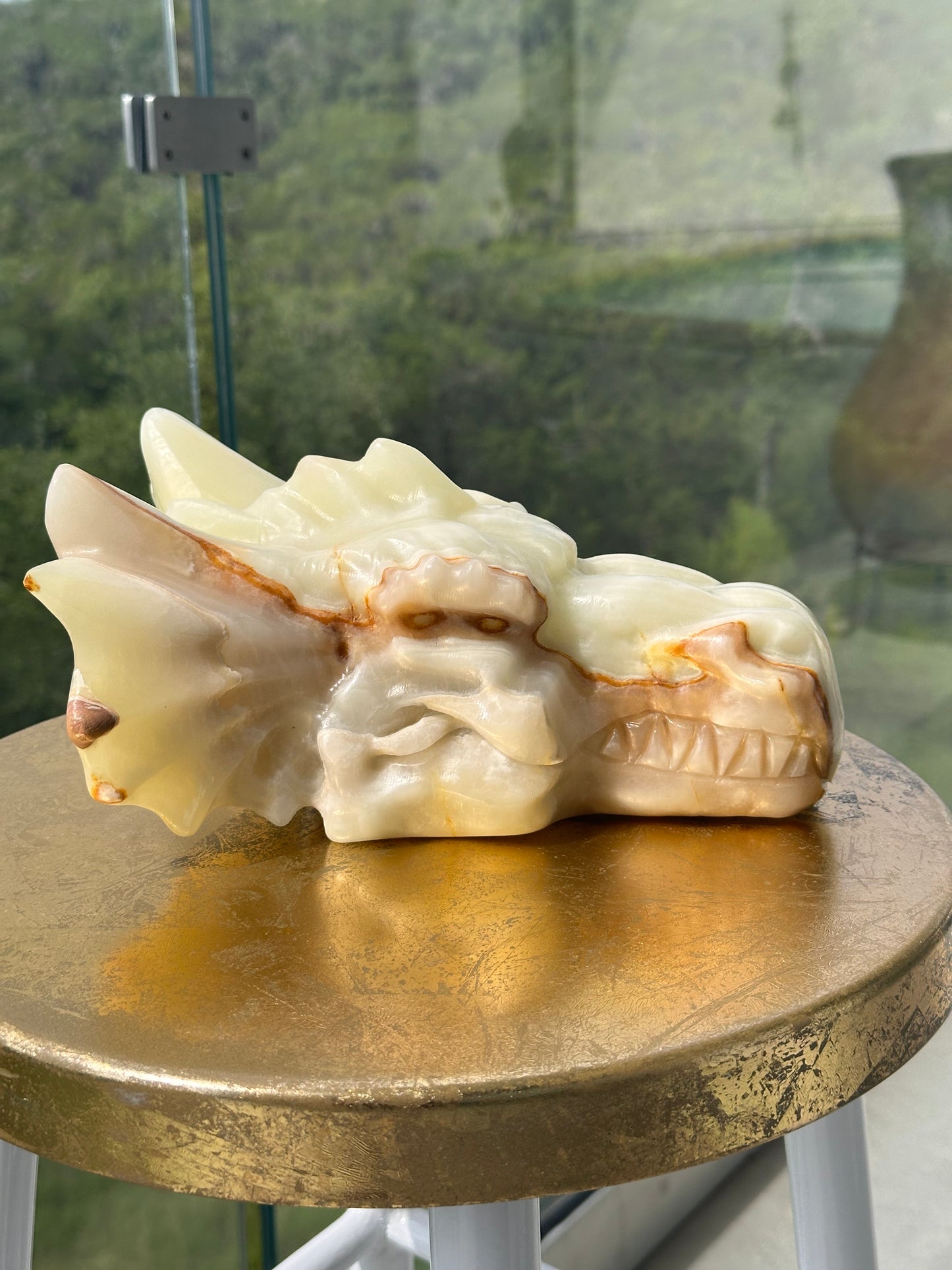 Mexican Green Onyx HUGE Dragon for Protecting your Sacred Space
