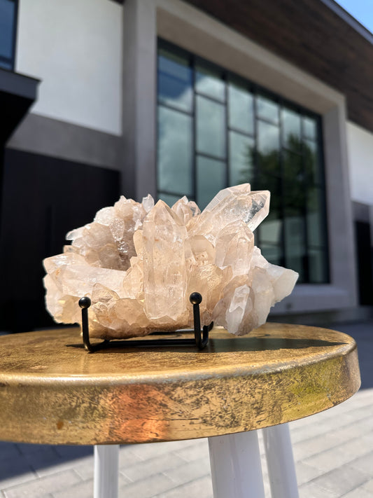 Quartz Cluster with Druzy Base
