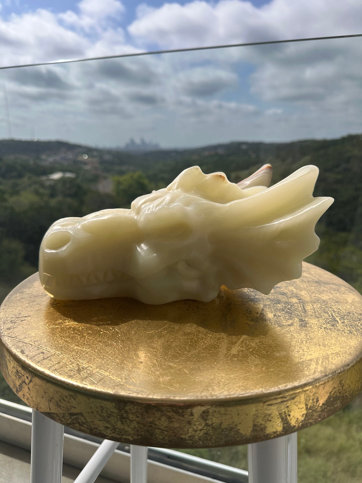 Mexican Green Onyx HUGE Dragon for Protecting your Sacred Space