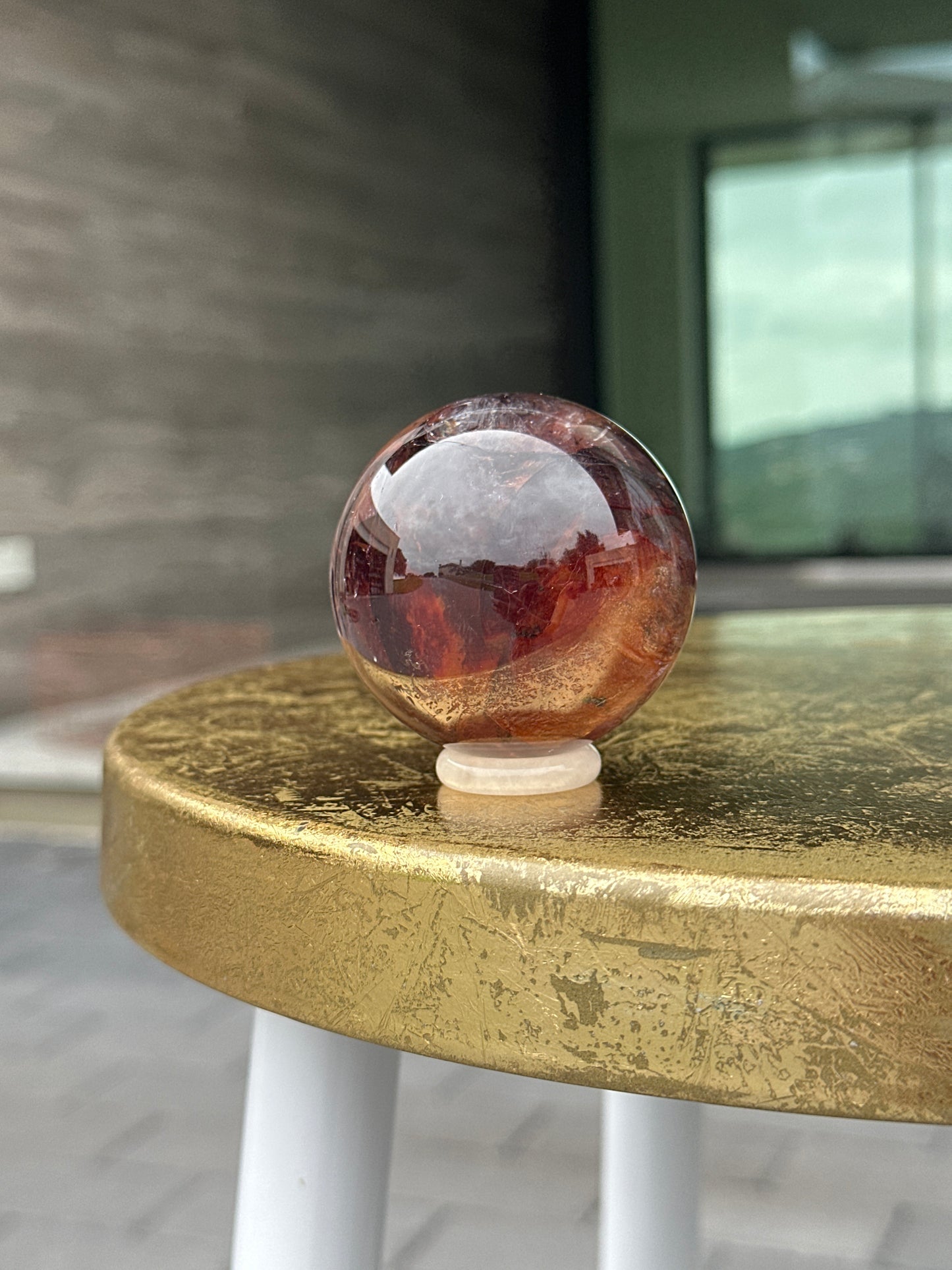 Fire Quartz Sphere