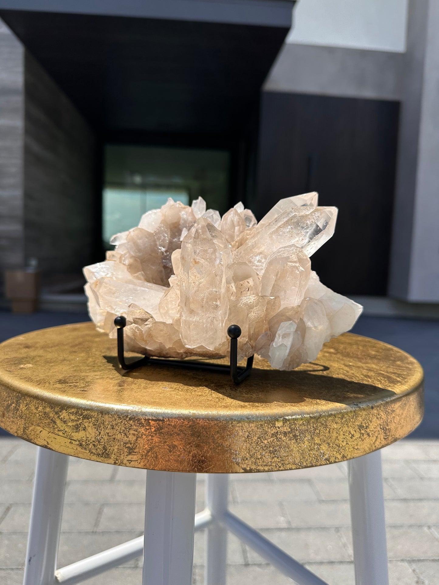 Quartz Cluster with Druzy Base