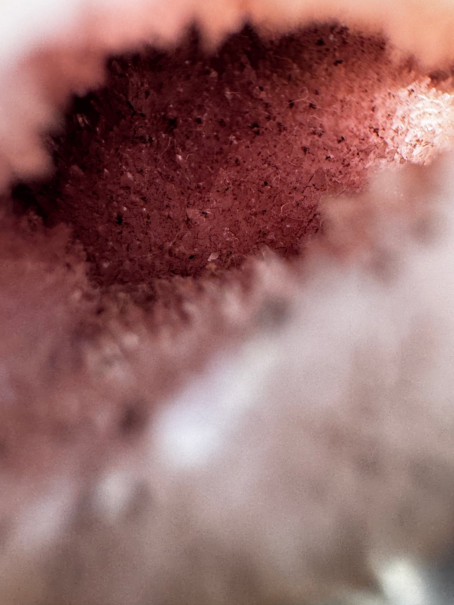 Sexy Pink Aragonite & Magnetite Druzy Cave Sphere 613 Grams