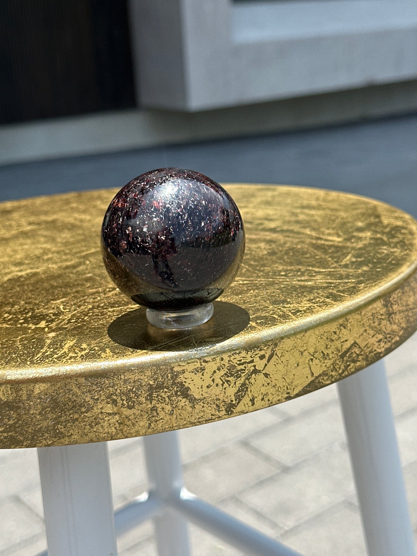 Red Muscovite Sphere