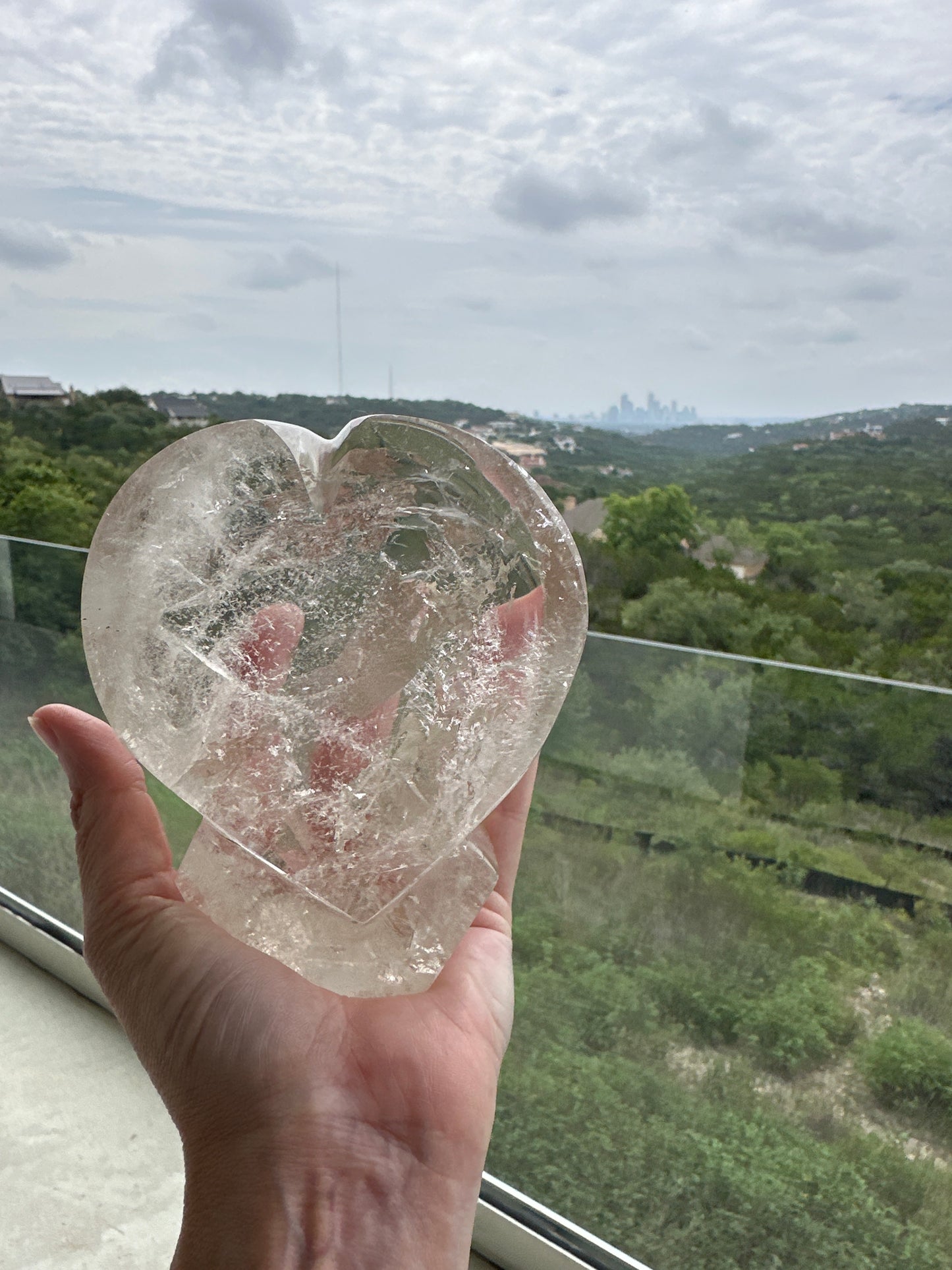 Smoke]y Quartz Standing Heart