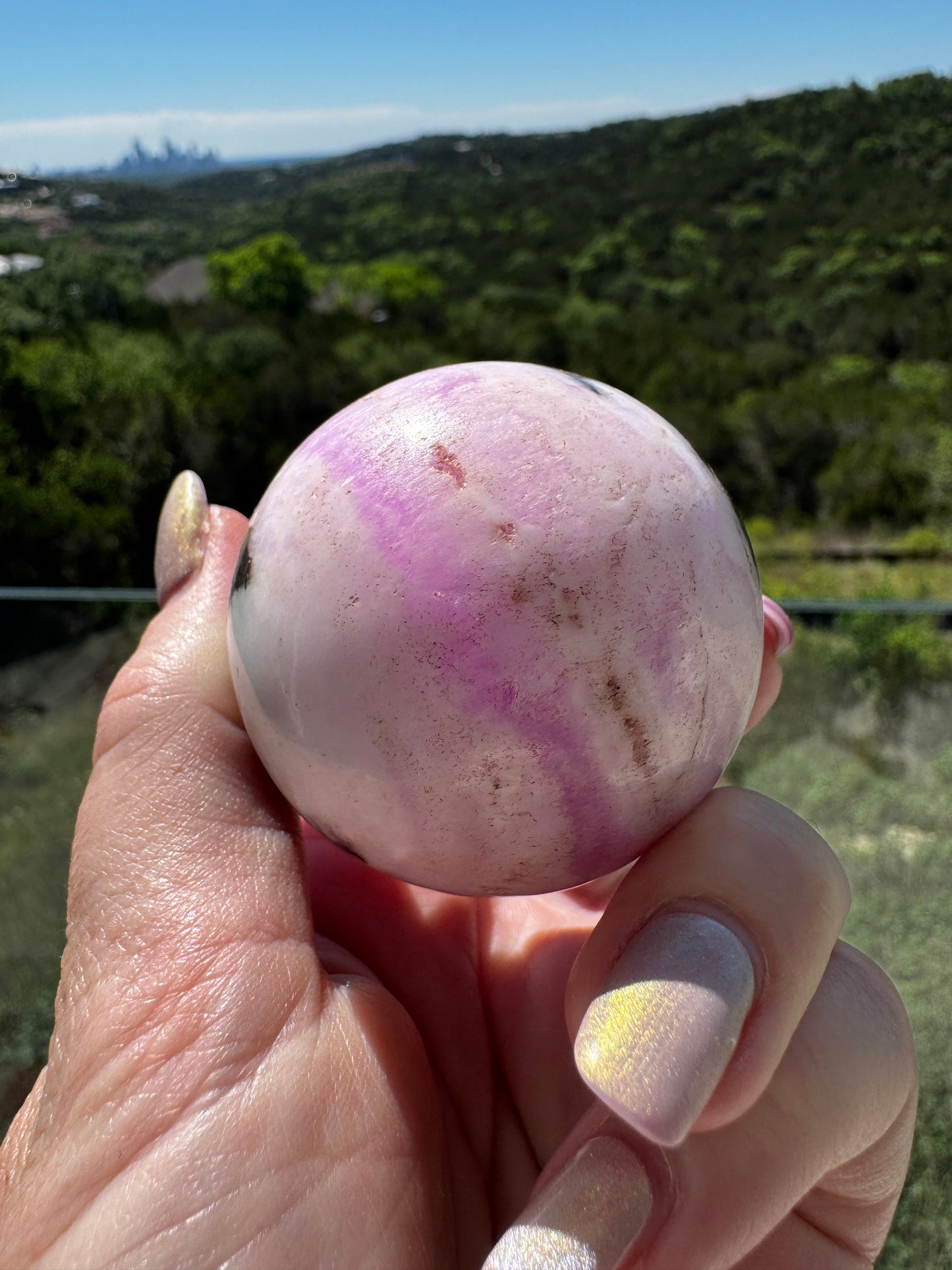 Pink Aragonite & Magnetite for Calling in Love and Manifestation directly from your Heart 186 Grams