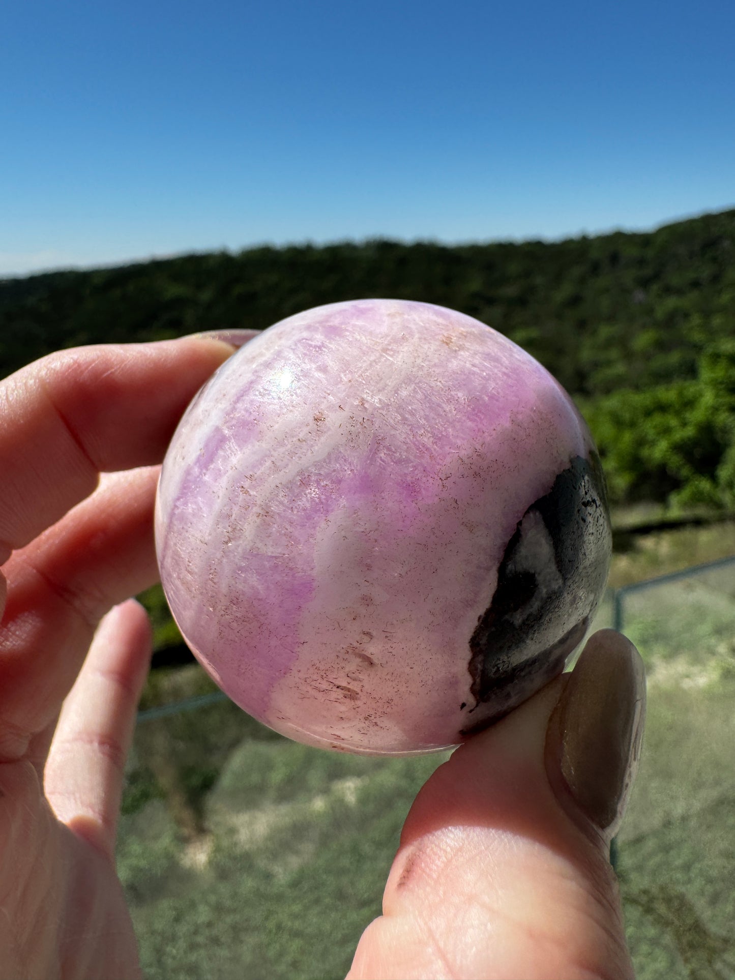 Pink Aragonite & Magnetite for Calling in Love and Manifestation directly from your Heart 186 Grams