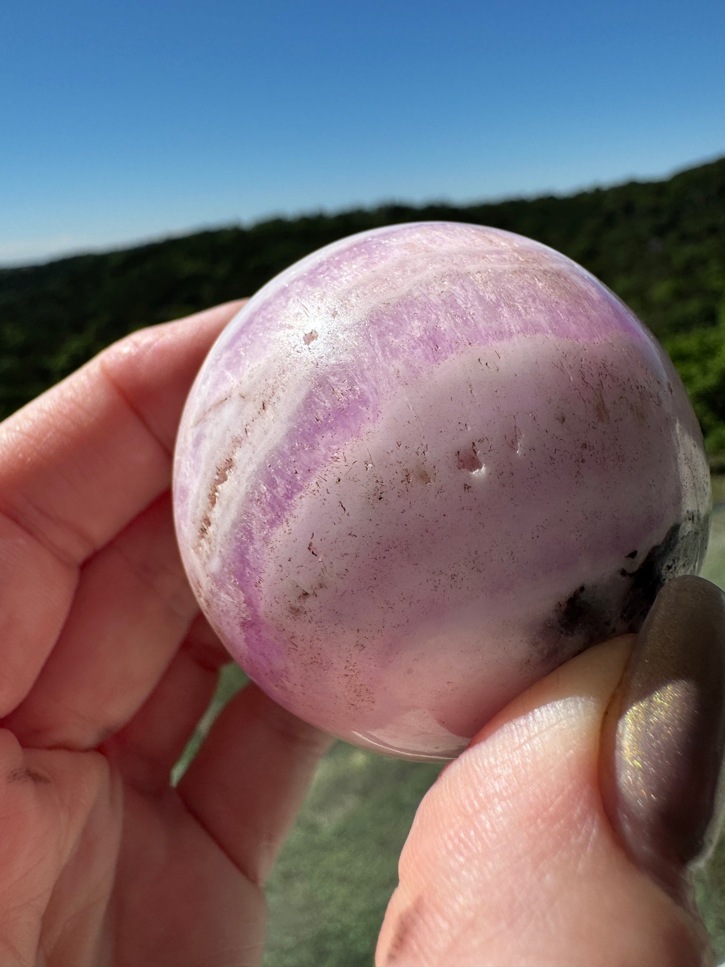 Pink Aragonite & Magnetite for Calling in Love and Manifestation directly from your Heart 186 Grams