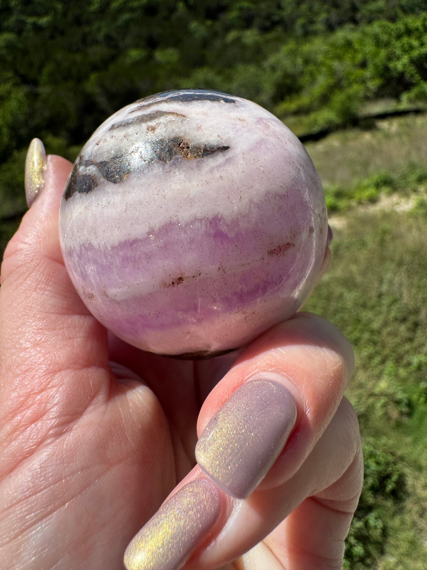 Pink Aragonite & Magnetite for Calling in Love and Manifestation directly from your Heart 186 Grams